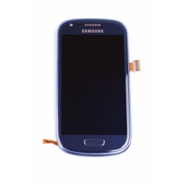 Samsung Galaxy S3 Mini i8190 Compleet Touchscreen met LCD Display assembly Blauw Samsung Galaxy S3 Mini i8190 Compleet Touchscreen met LCD Display assembly Blauw