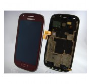 Samsung Galaxy S3 Mini i8190 Compleet Touchscreen met LCD Display assembly Rood