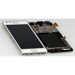 Samsung Galaxy S2 Plus i9105 Compleet Touchscreen met LCD Display assembly Wit